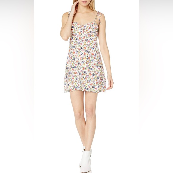 The Kooples Asymmetrical Dress in Flower Print - Picture 2 of 11